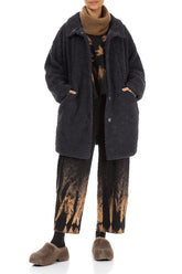 Graphite Blue Teddy Cotton Coat 5