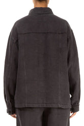 Graphite Heavy Linen Jacket 2
