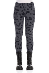 Graphite Letters Cotton Leggings 1