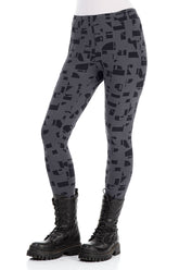 Graphite Letters Cotton Leggings 3