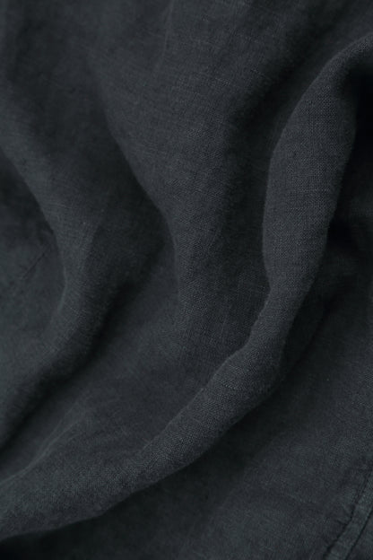 Graphite Linen Shift Dress