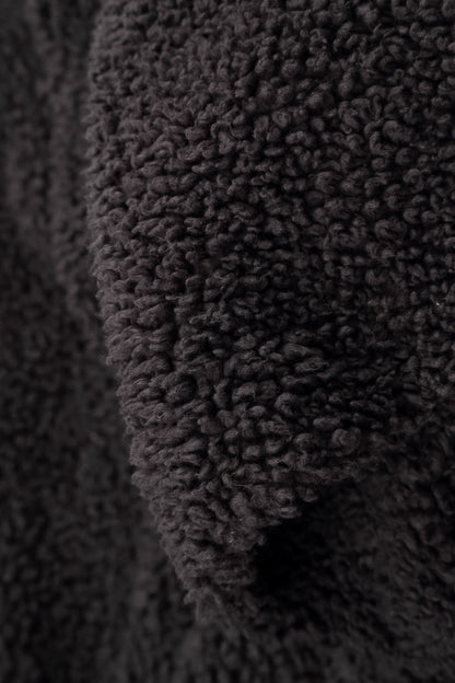 Graphitfarbener Teddy-Baumwoll-Bucket-Hat