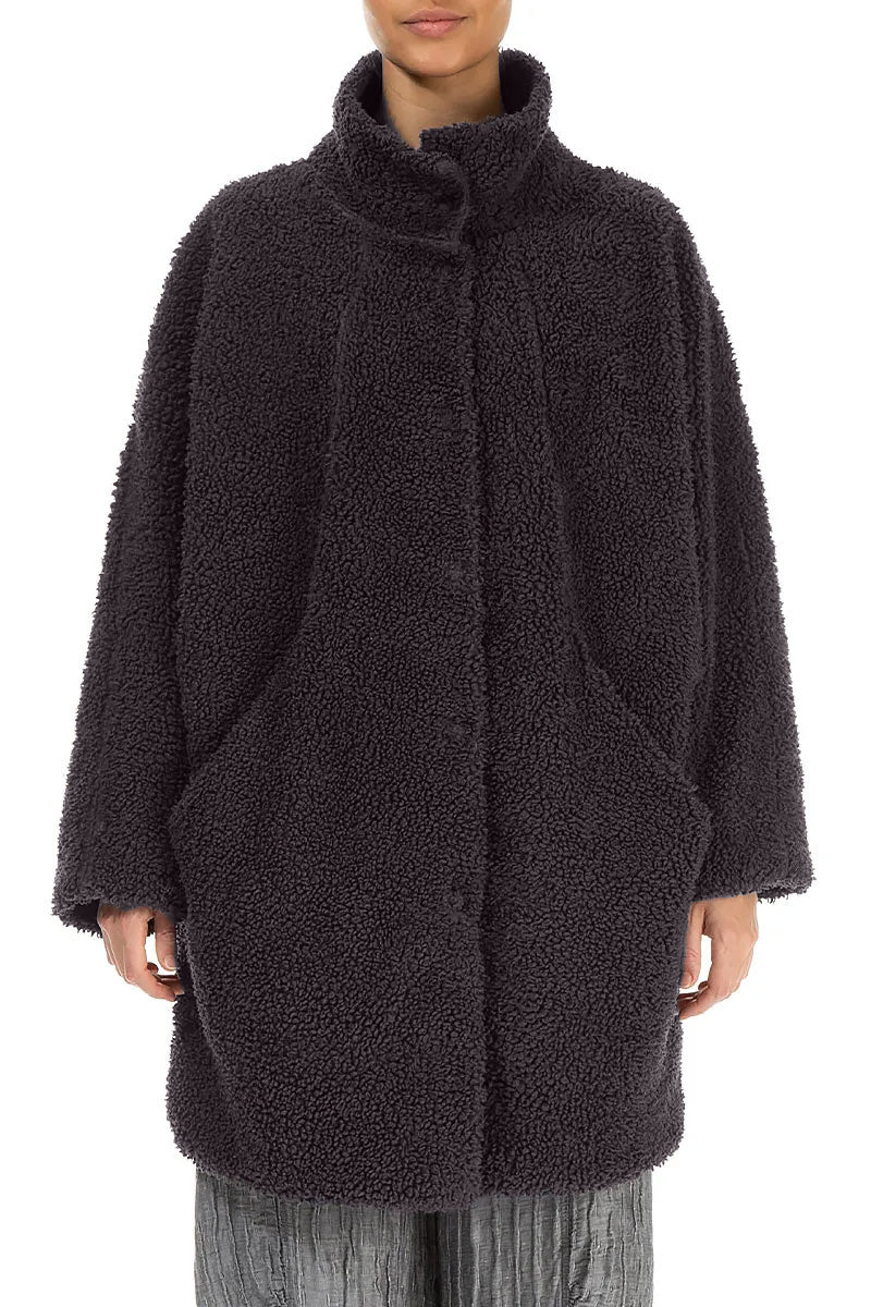 Manteau en coton Teddy graphite