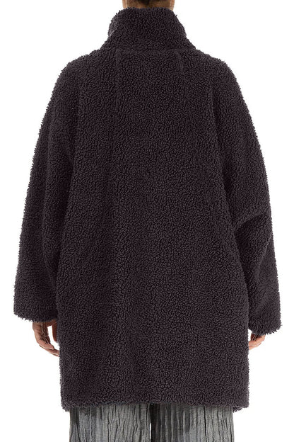 Graphite Teddy Cotton Coat 2