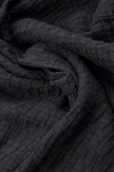 Graphite Textured Linen Trousers 5