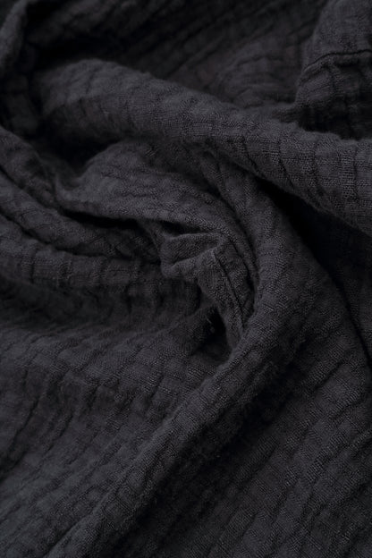 Graphite Textured Linen Trousers 5