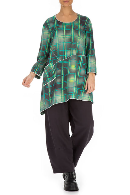Green Check Cotton Tunic 4