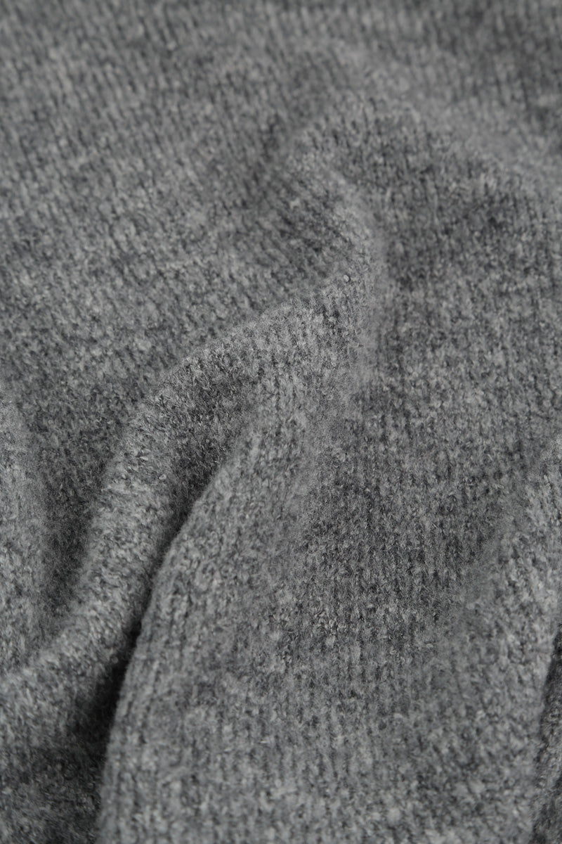 Grey Wool Infinity Scarf