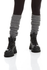 Grey Wool Leg Warmers 1