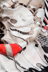 GRIZAS Abstract Art Pure Silk Scarf 5
