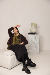 Honey Gold Ombré Pure Silk Scarf 5