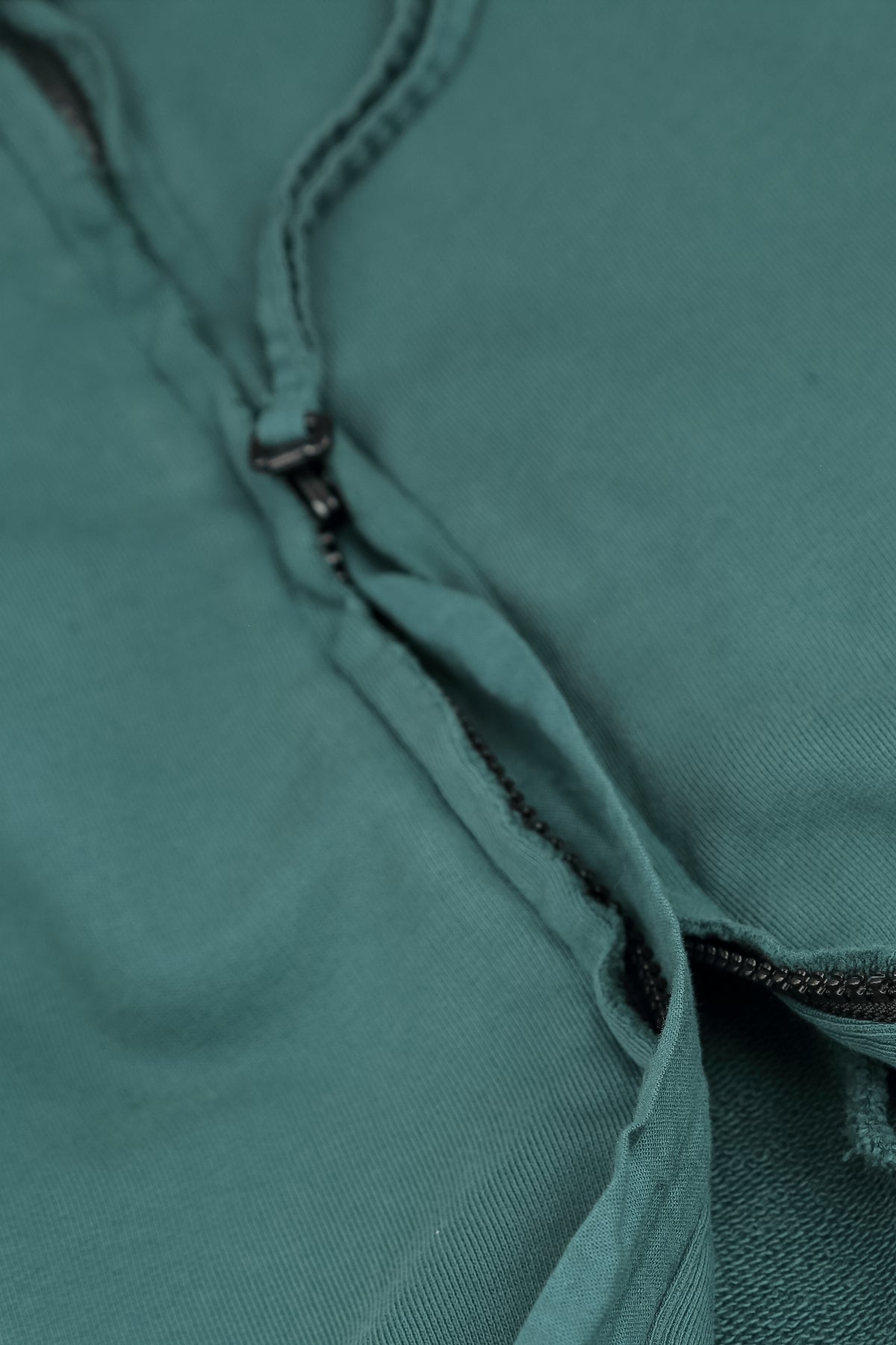 Hooded Deep Turquoise Cotton Jacket Dress