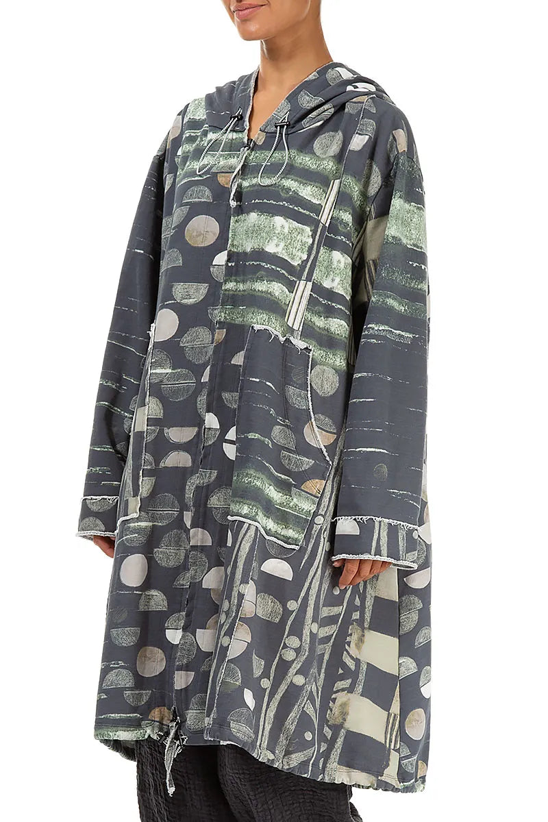 Hooded Faded Moonlight Cotton Jacket 3