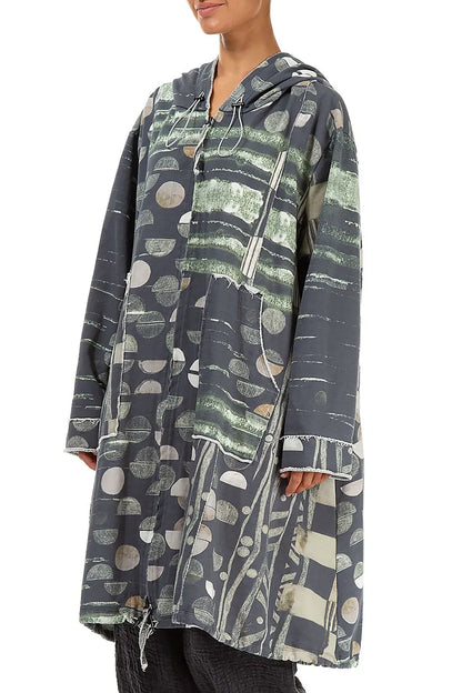 Hooded Faded Moonlight Cotton Jacket 3