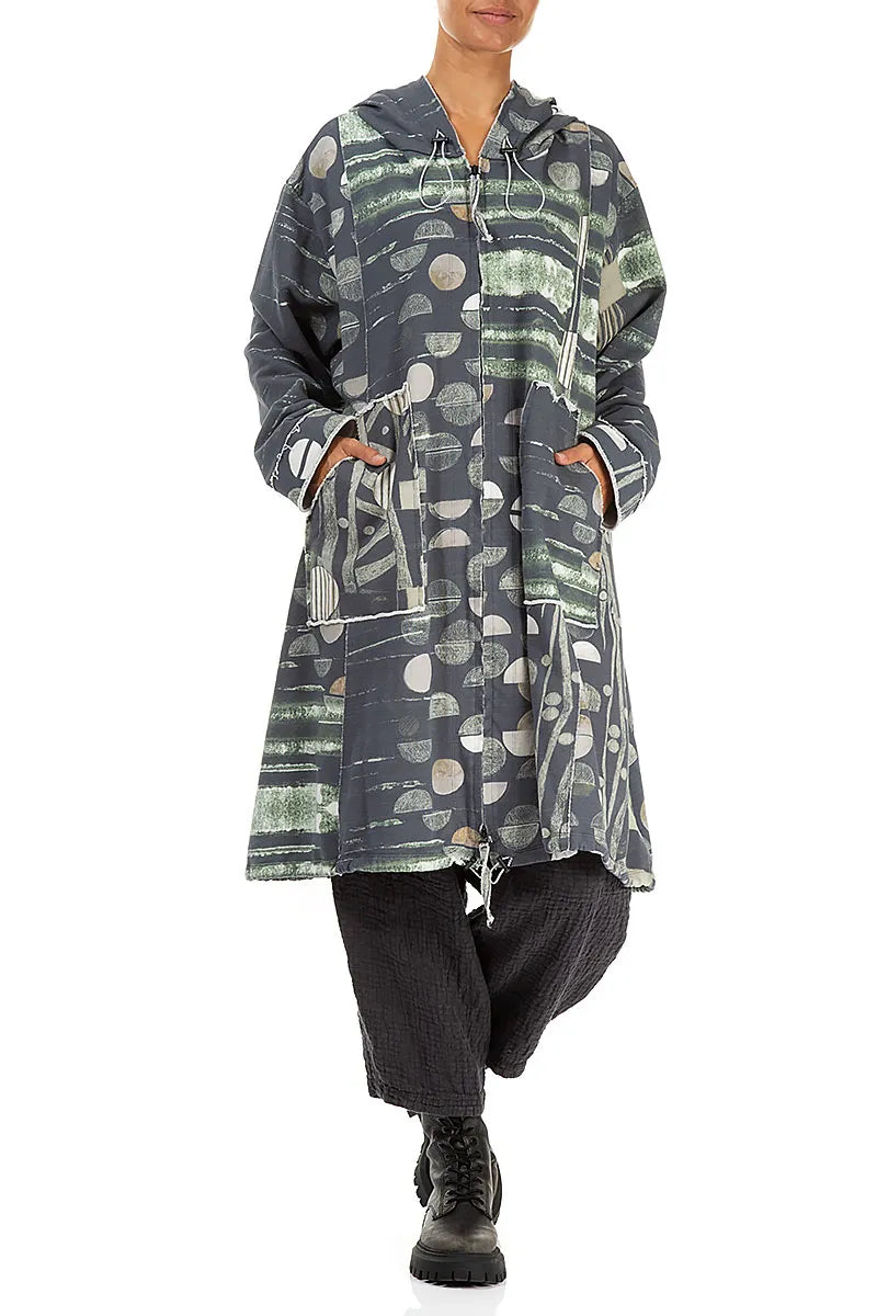 Hooded Faded Moonlight Cotton Jacket 4