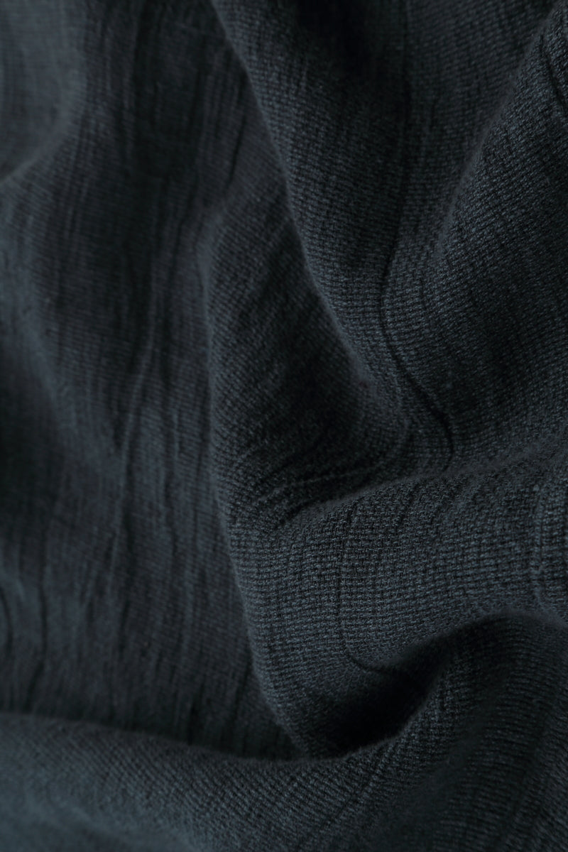 Hooded Grey Mélange Linen Jacket