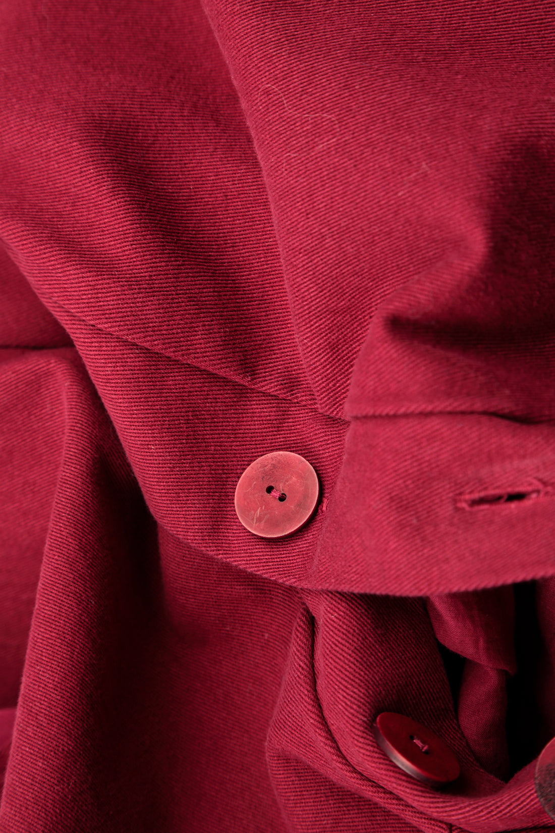 Hooded Stretch Hem Ruby Denim Cotton Coat 7