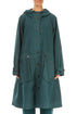 Hooded Peacock Cotton Coat 1