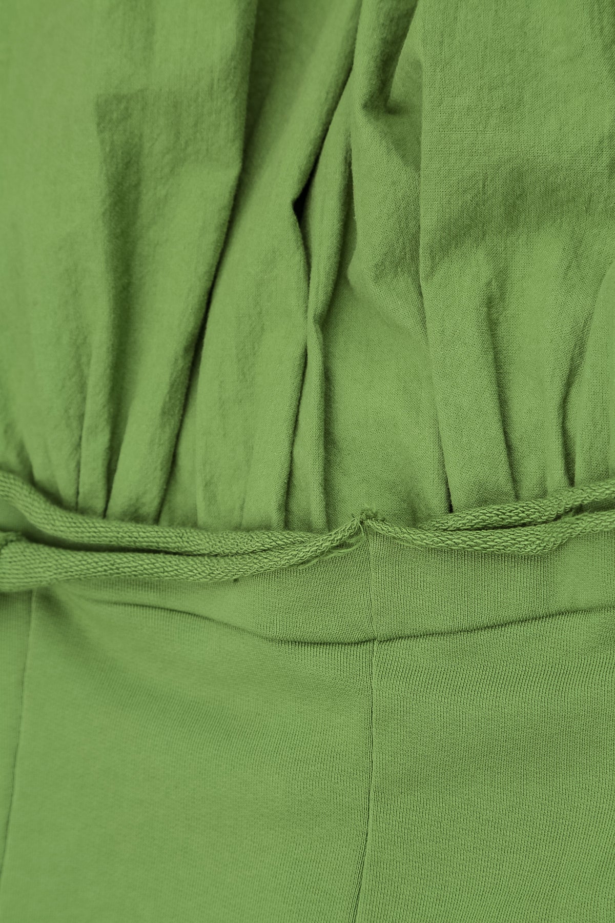 Hooded Shamrock Green Cotton Jacket Dress 6