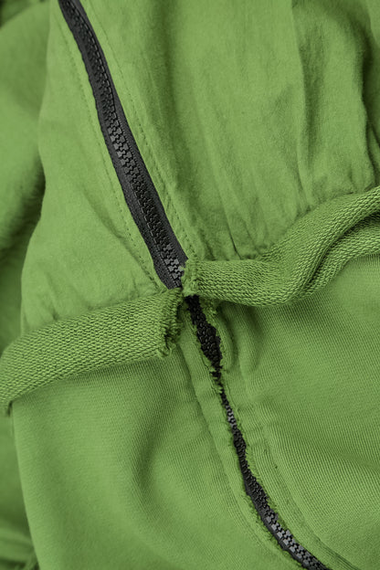 Hooded Shamrock Green Cotton Jacket Dress 5