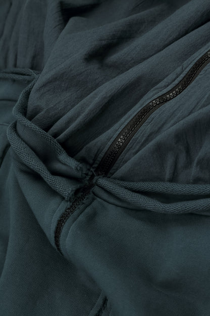 Hooded Slate Cotton Jacket Dress