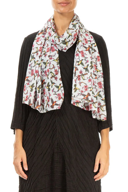 Hummingbird Blossom Light Scarf 1