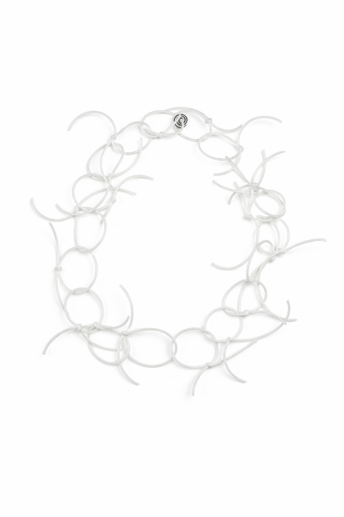 Interwoven Links White Necklace 4