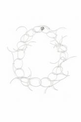 Interwoven Links White Necklace 4