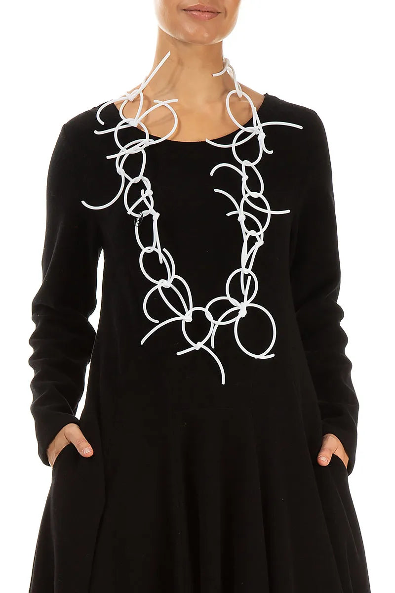 Interwoven Links White Necklace 3