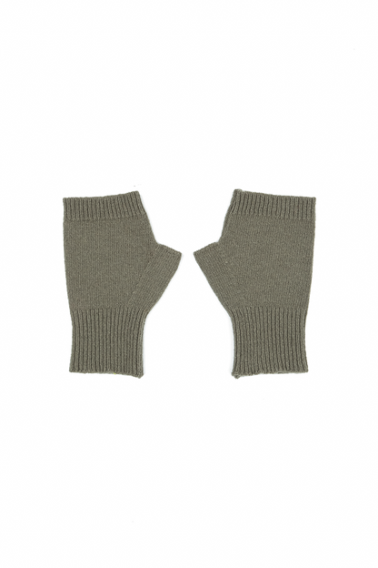 Khaki Soft Wool Arm Warmers 4