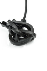 Knotted Black Rubber Necklace 5