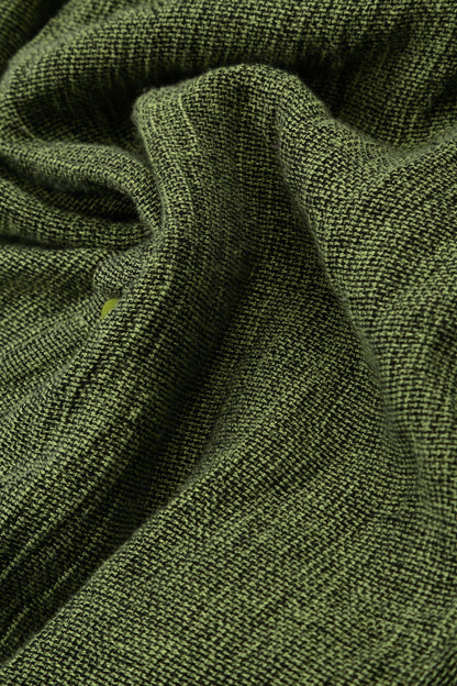 Loose Lime Mélange Linen Shirt 5