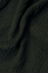 Loose Forest Mist Mélange Linen Shirt 5