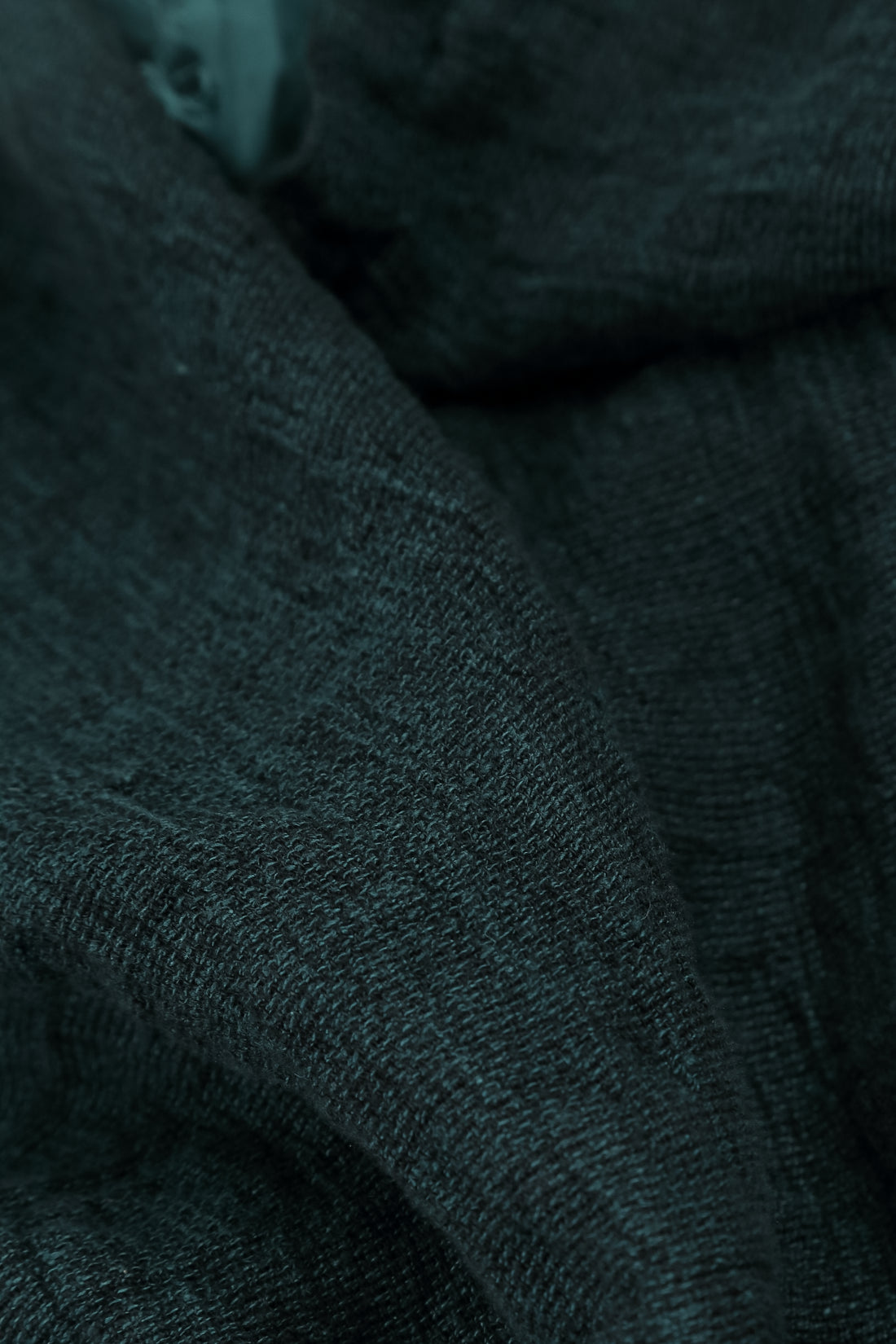 Layered Deep Truquoise Mélange Linen Shirt 6