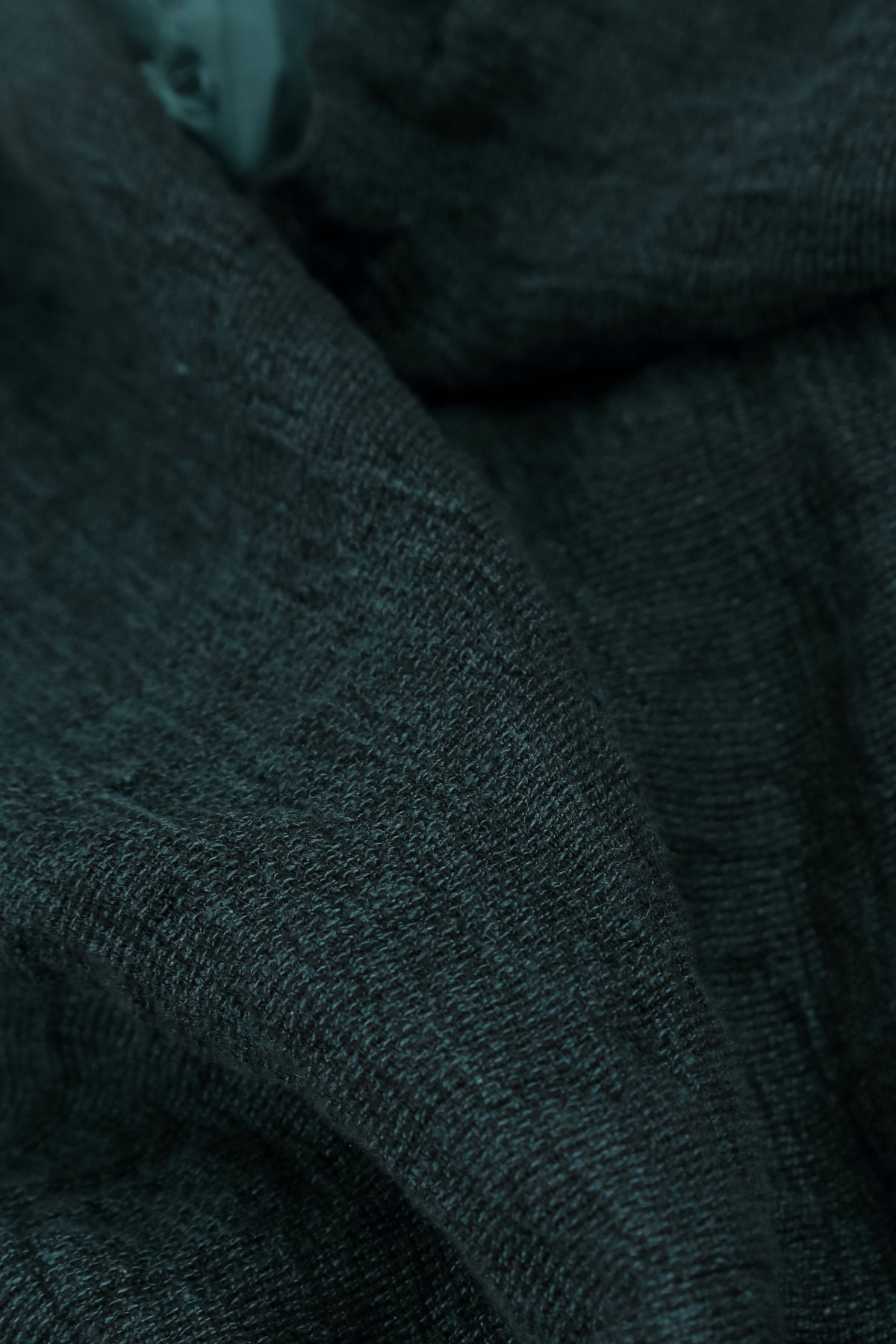 Layered Deep Truquoise Mélange Linen Shirt 6
