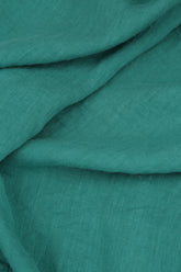 Romantic Turquoise Linen Dress 6