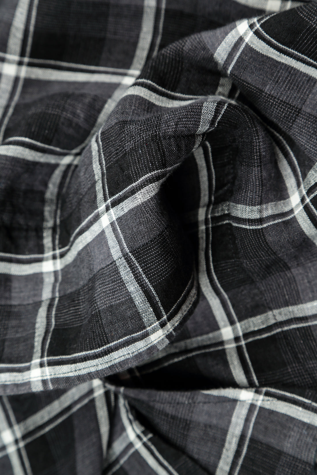 Checkered Dark Grey Linen Jacket 6
