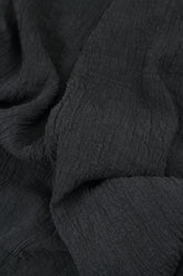 Side Pocket Graphite Textured Linen Dress 6