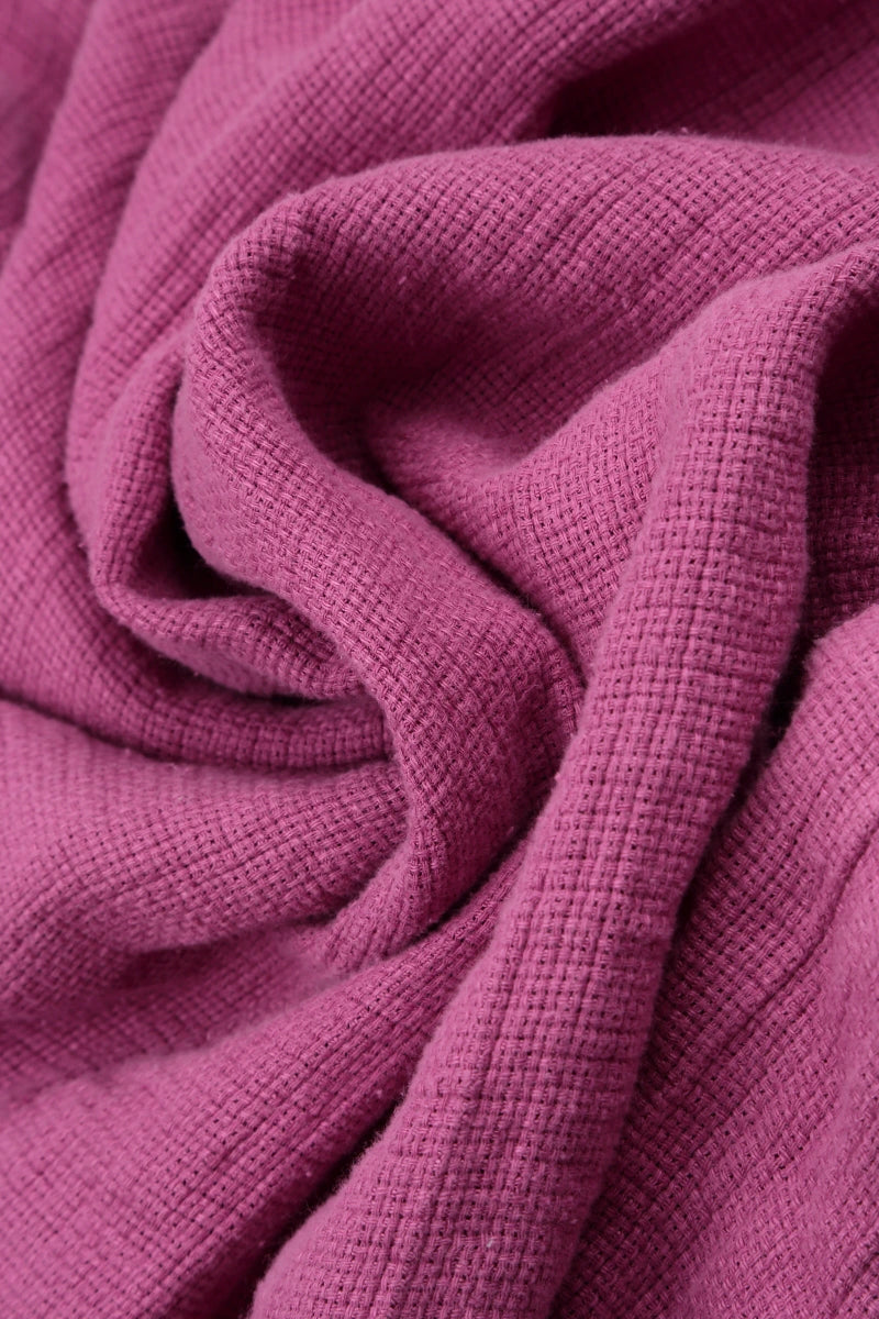 Wild Berry Textured Linen Dress 5