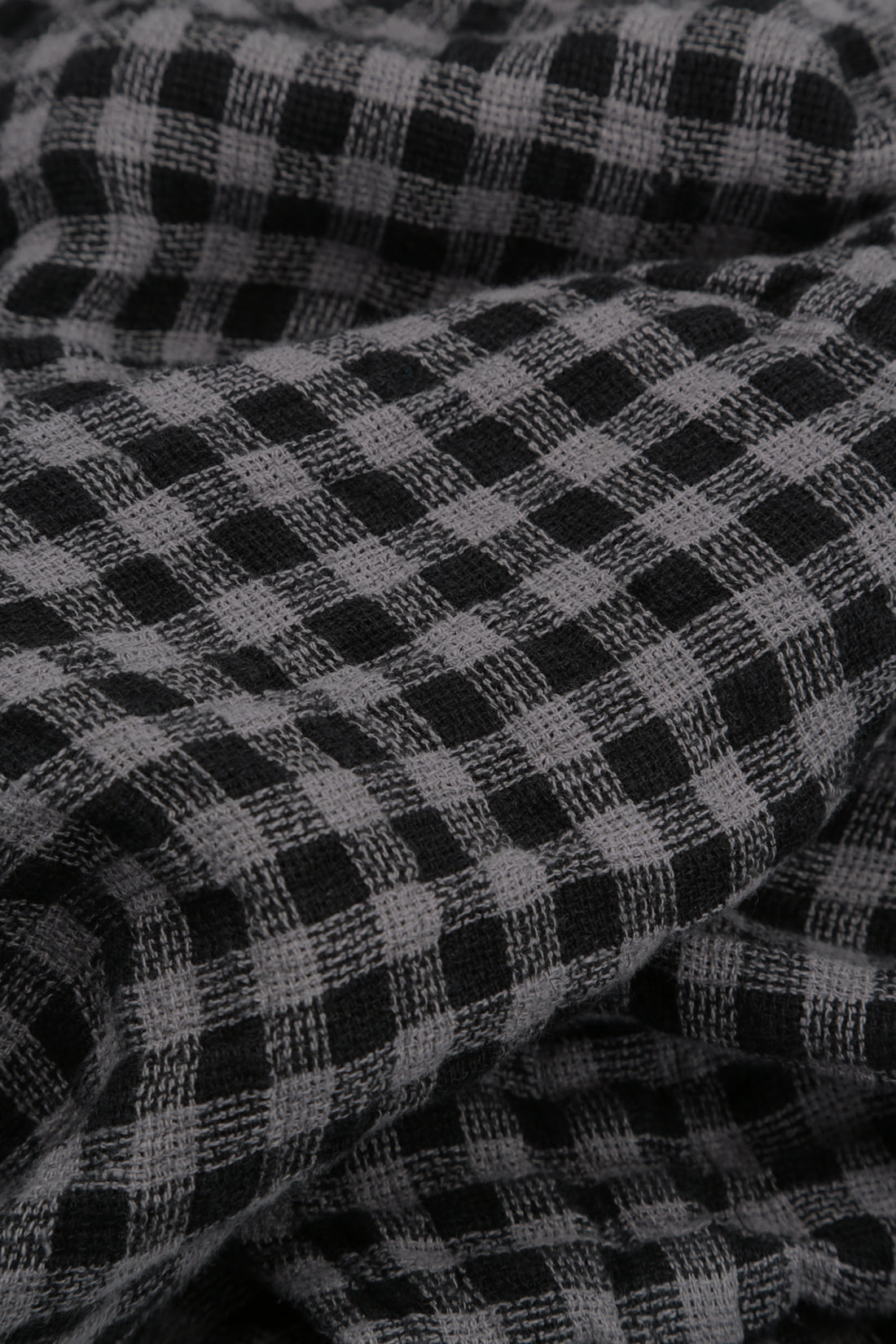 Balloon Grey Check Linen Dress 6