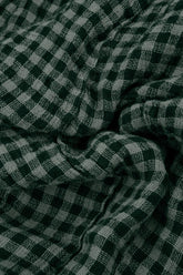 Roll Up Sage Check Linen Trousers 5