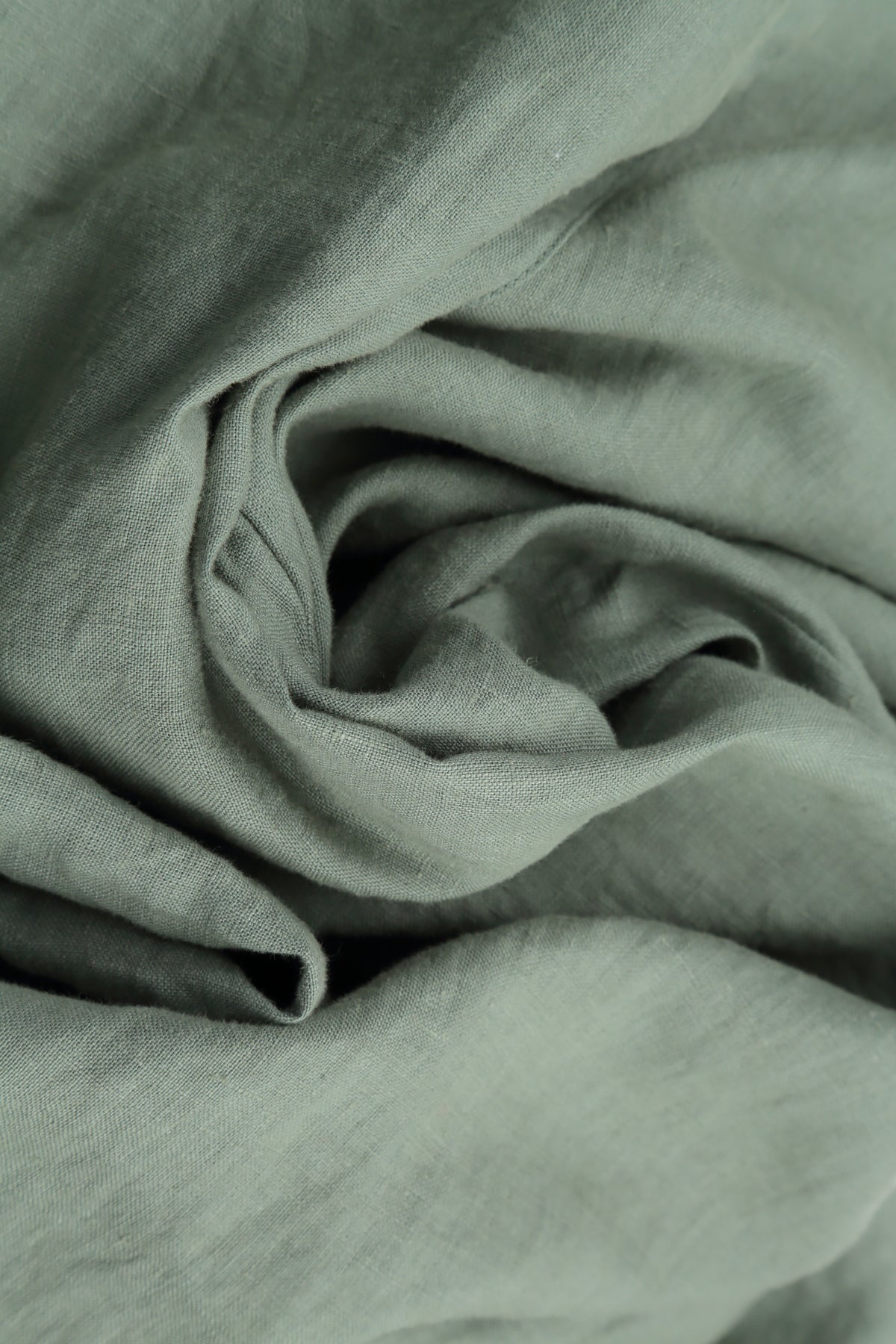 Flared Midi Sage Linen Dress
