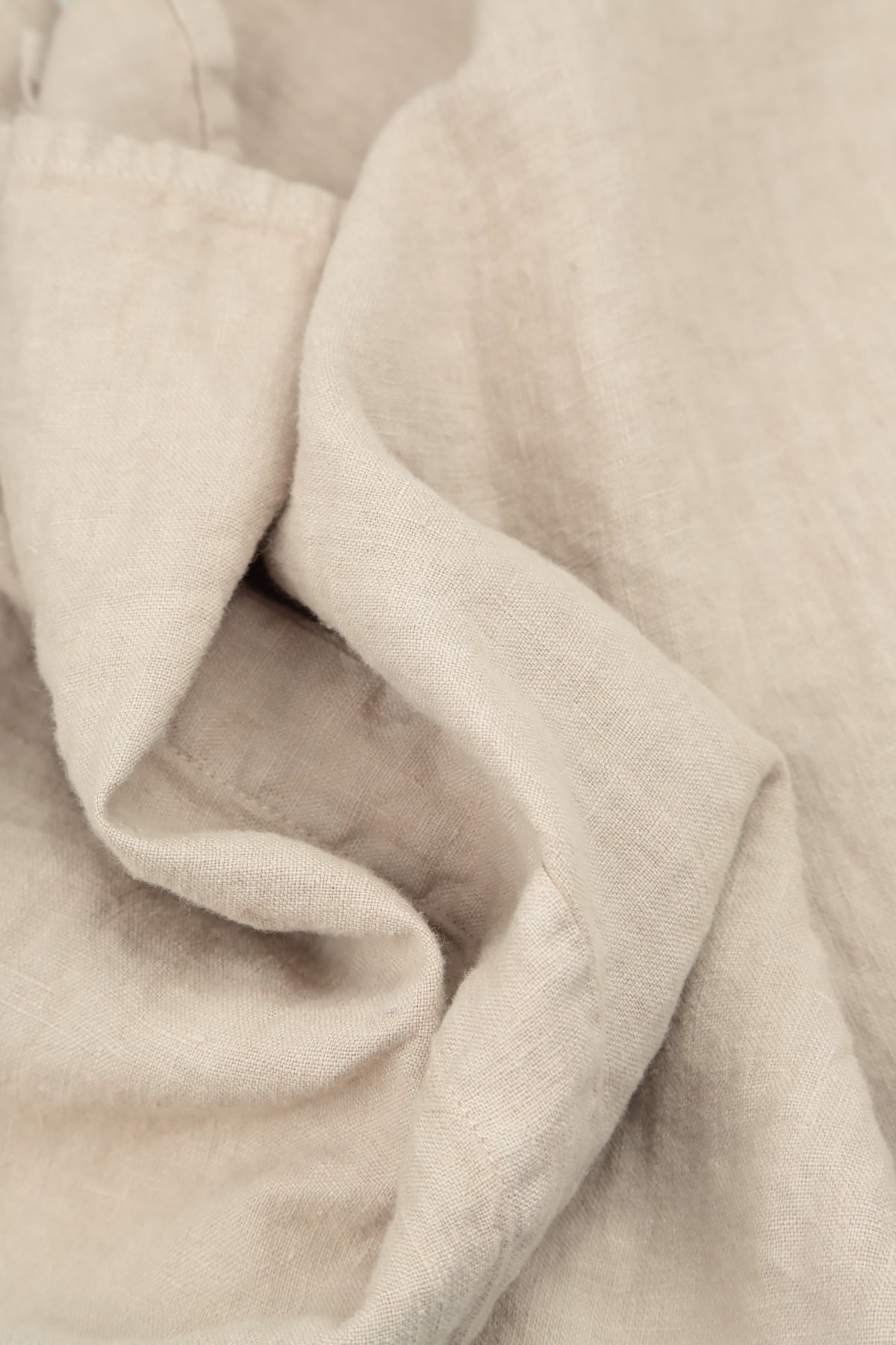 Flared A-Line Natural Linen Dress