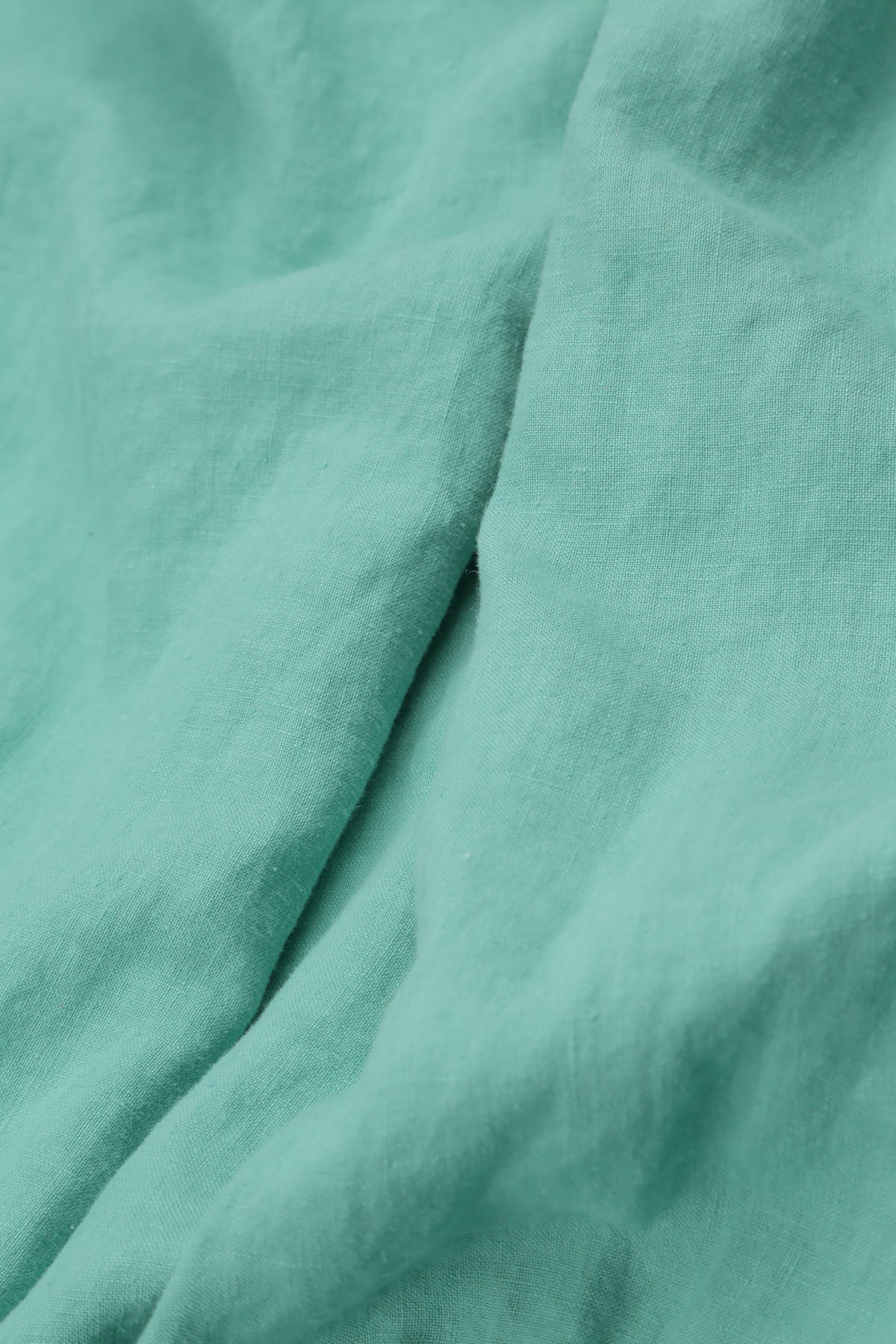 Waist Detail Sleeveless Mint Linen Dress