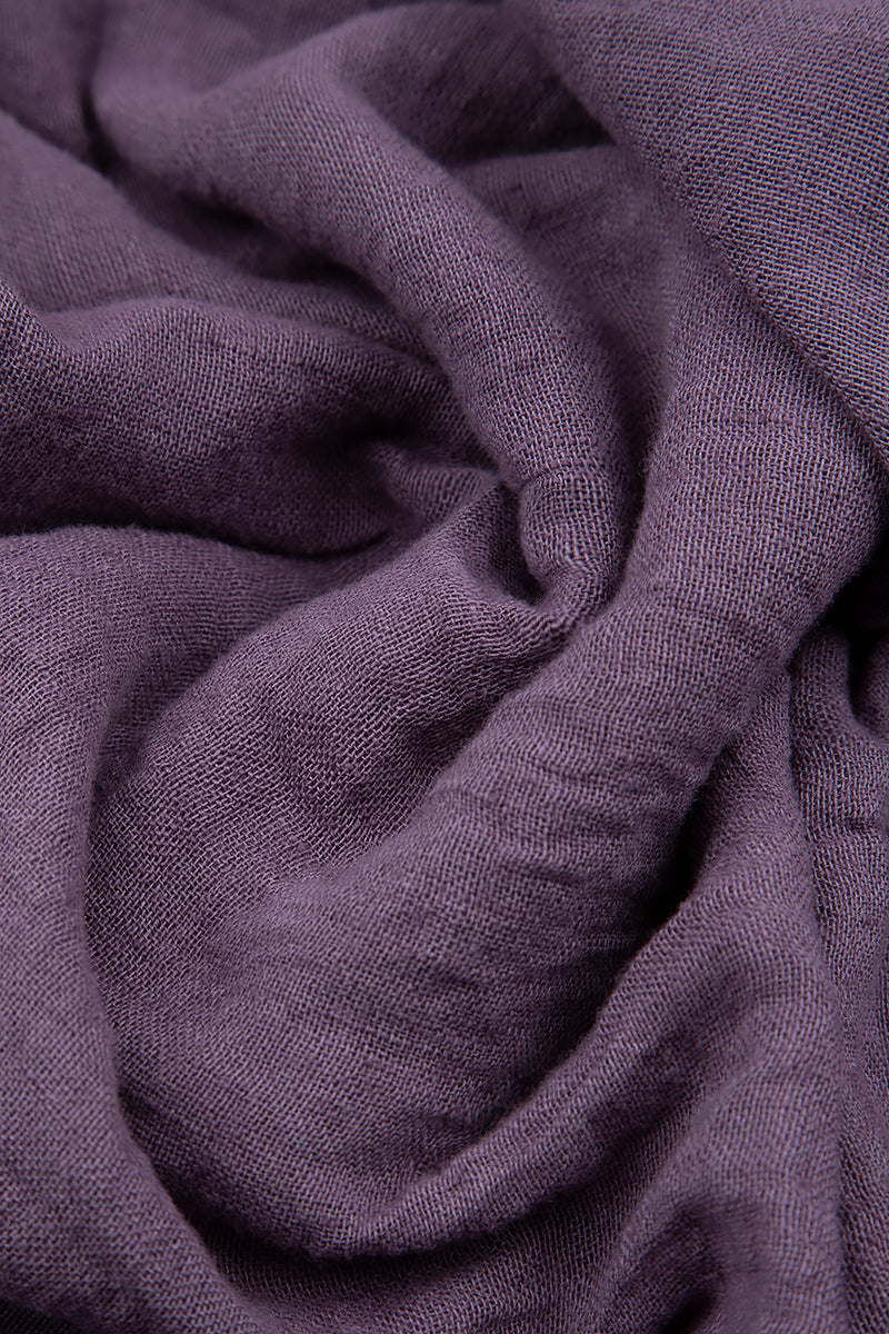 Open Amethyst Gauze Linen Jacket