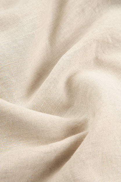 Wide Natural Linen Harem Trousers 5