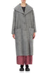 Large Collar Soft Grey Wool Coat 1