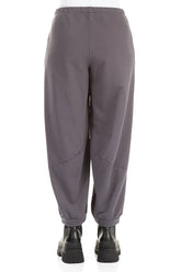 Large Pockets Graphite Cotton Trousers 2