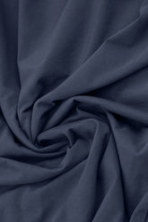 Large Pockets Slate Blue Cotton Dress 5