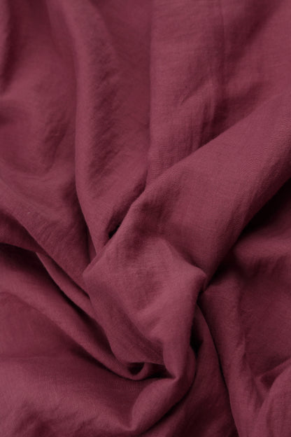 Layered Antique Ruby Silk Cotton Blouse 5